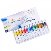 Акварель художественная Невская Палитра Белые ночи 12 цветов туба.
